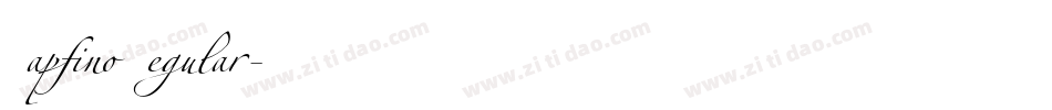 Zapfino Regular字体转换